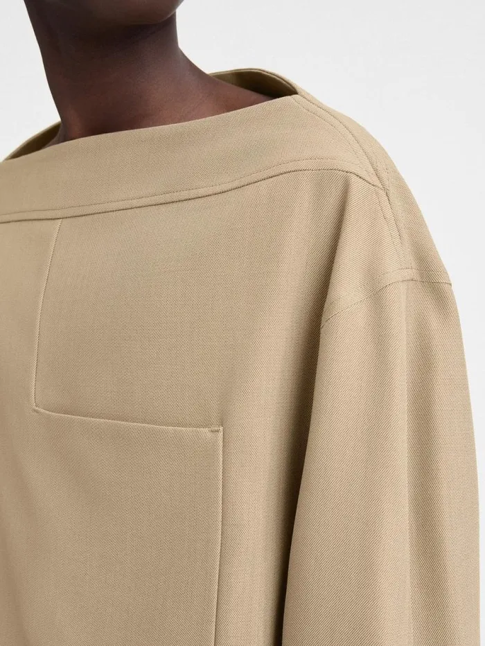 JACQUEMUS The Ameno Top Beige Men Shirts