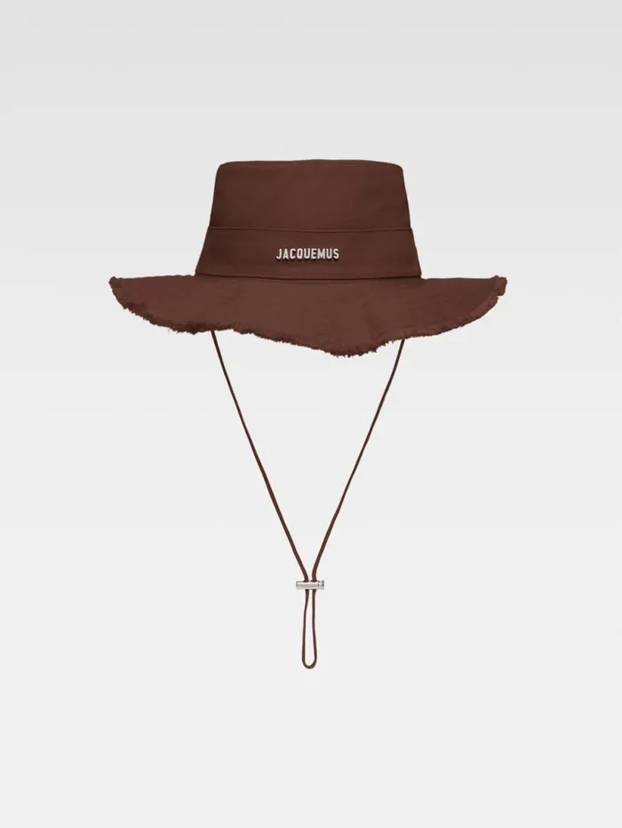 JACQUEMUS The Artichaut Bucket Hat Brown WomenMen Hats
