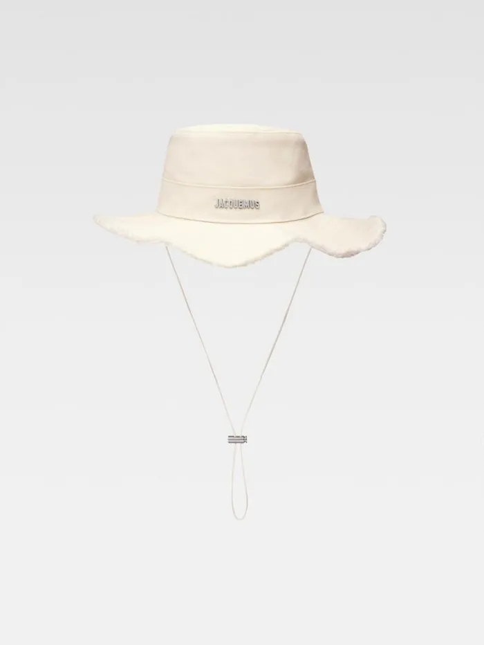 JACQUEMUS The Artichaut Bucket Hat Offwhite WomenMen Hats