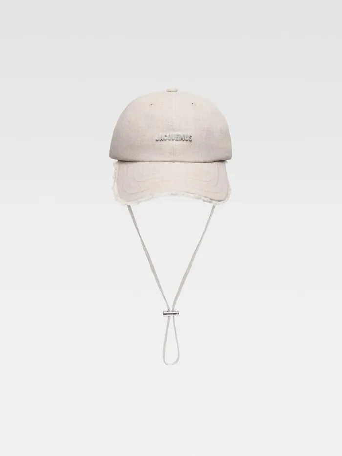 JACQUEMUS The Artichaut Cap Light Greige WomenMen Hats