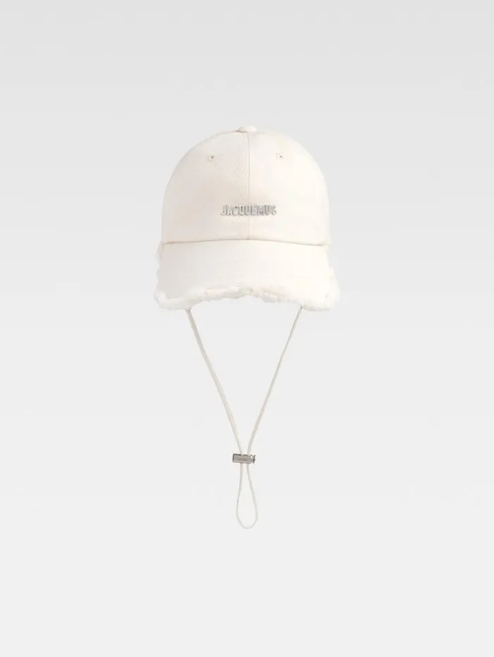 JACQUEMUS The Artichaut Cap Offwhite WomenMen Hats