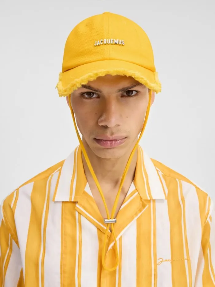 JACQUEMUS The Artichaut Cap Yellow WomenMen Hats JACQUEMUS The Artichaut Cap Yellow WomenMen Hats