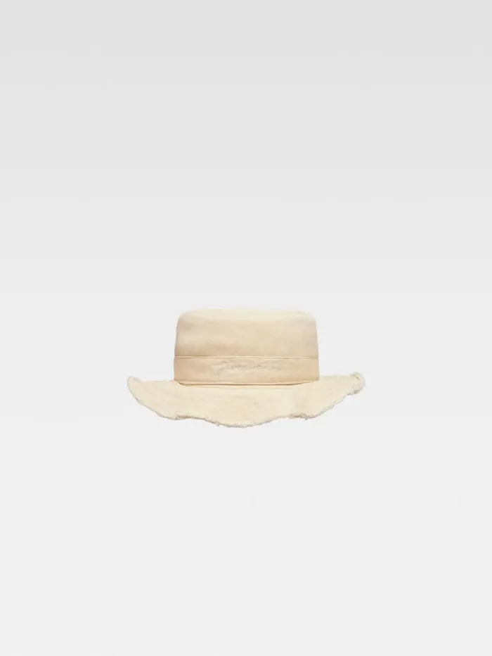JACQUEMUS The Artichaut Kids039 Bucket Hat Dark Beige WomenMen Accessories and Shoes