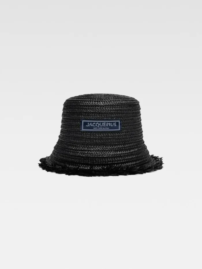 JACQUEMUS The Bacino Bucket Hat Black WomenMen Hats