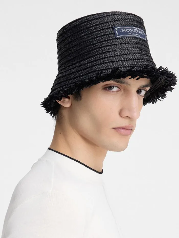 JACQUEMUS The Bacino Bucket Hat Black WomenMen Hats JACQUEMUS The Bacino Bucket Hat Black WomenMen Hats