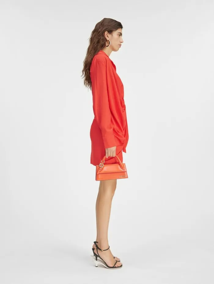 JACQUEMUS The Bahia Dress Orange Women Dresses and Skirts JACQUEMUS The Bahia Dress Orange Women Dresses and Skirts