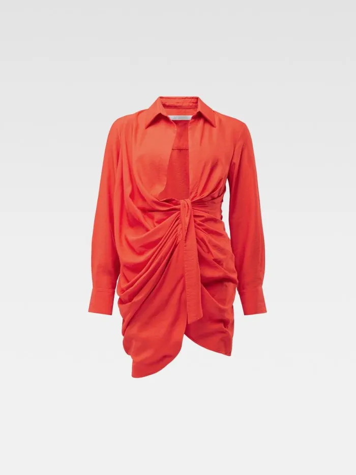 JACQUEMUS The Bahia Dress Orange Women Dresses and Skirts JACQUEMUS The Bahia Dress Orange Women Dresses and Skirts