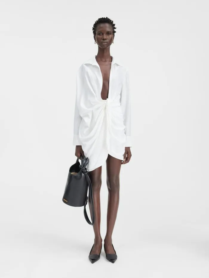 JACQUEMUS The Bahia Dress White Women Dresses and Skirts