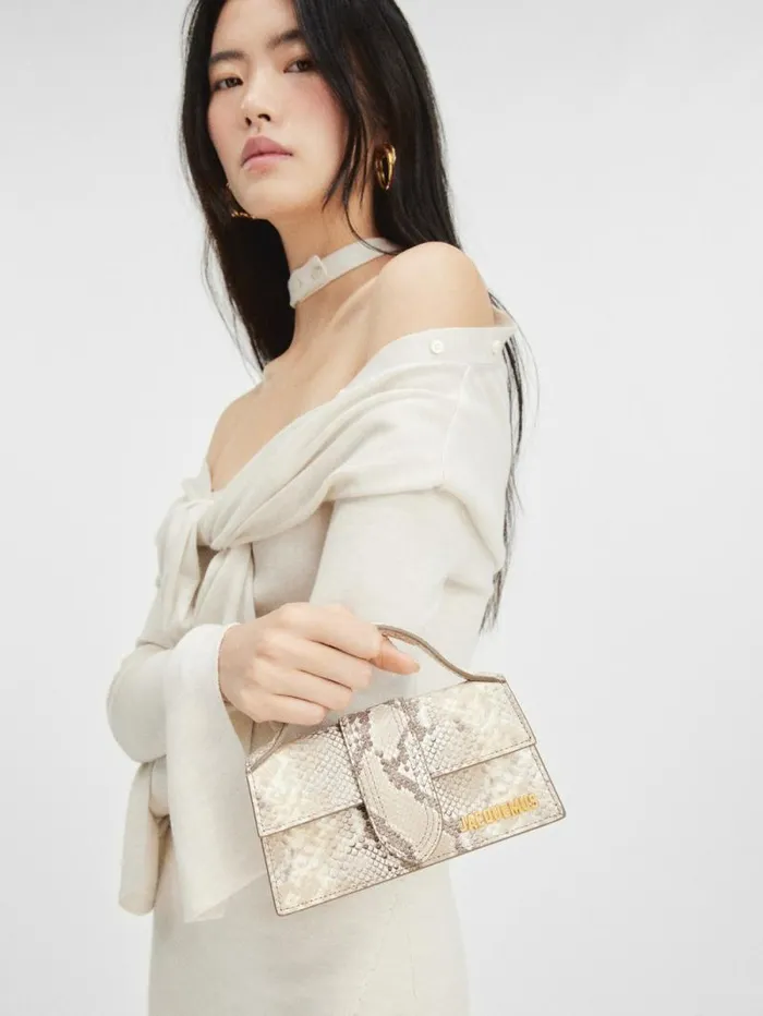 JACQUEMUS The Bambino Beige Women Crossbody and Handbags JACQUEMUS The Bambino Beige Women Crossbody and Handbags