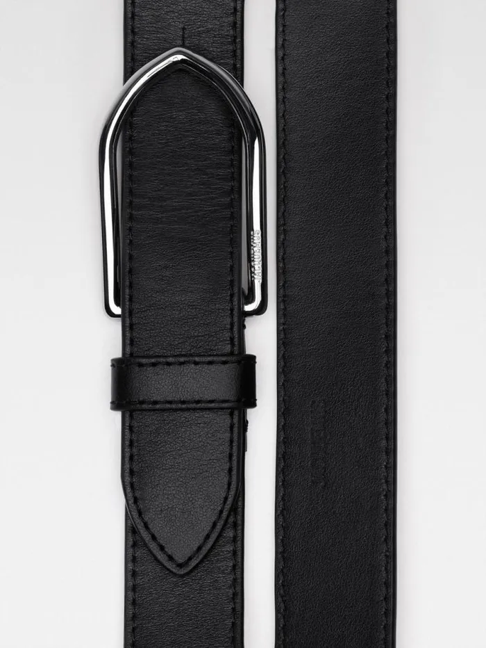 JACQUEMUS The Bambino Belt Blacksilver WomenMen Belts JACQUEMUS The Bambino Belt Blacksilver WomenMen Belts