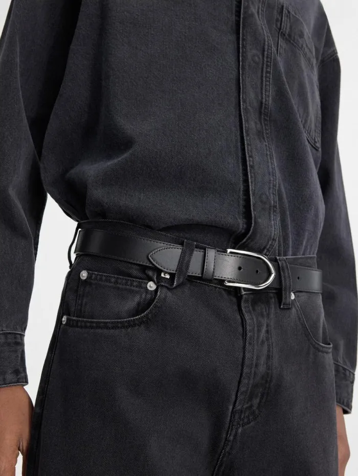JACQUEMUS The Bambino Belt Blacksilver WomenMen Belts JACQUEMUS The Bambino Belt Blacksilver WomenMen Belts