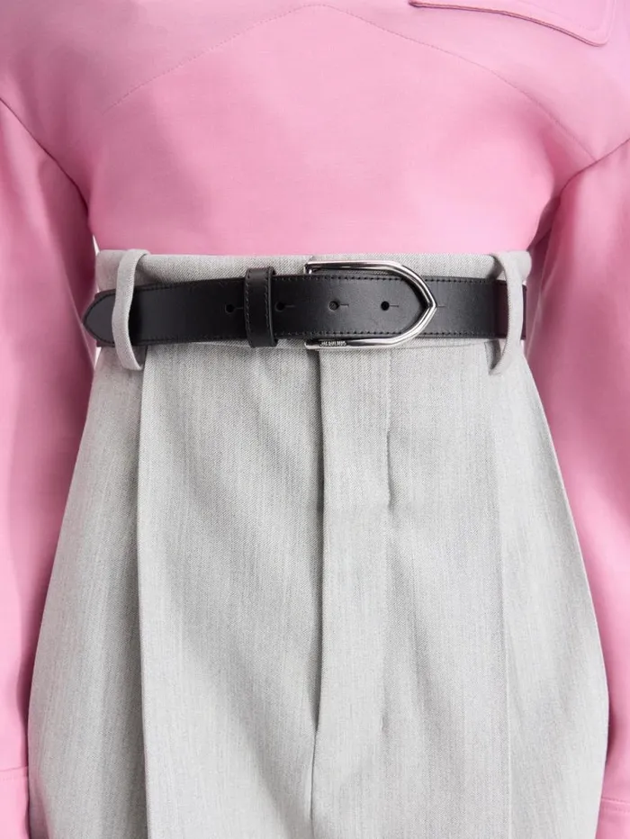 JACQUEMUS The Bambino Belt Blacksilver WomenMen Belts JACQUEMUS The Bambino Belt Blacksilver WomenMen Belts