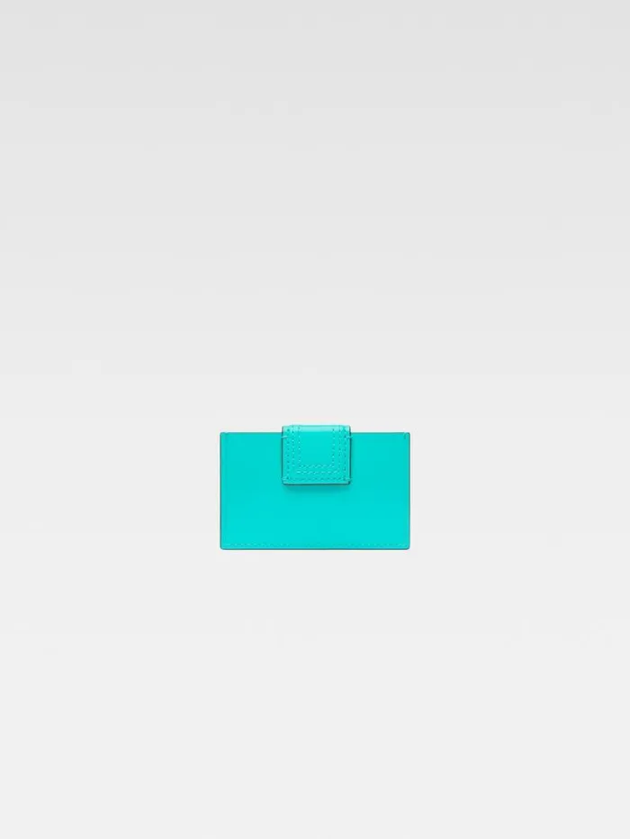 JACQUEMUS The Bambino Cardholder Turquoise WomenMen Small Leather Goods JACQUEMUS The Bambino Cardholder Turquoise WomenMen Small Leather Goods