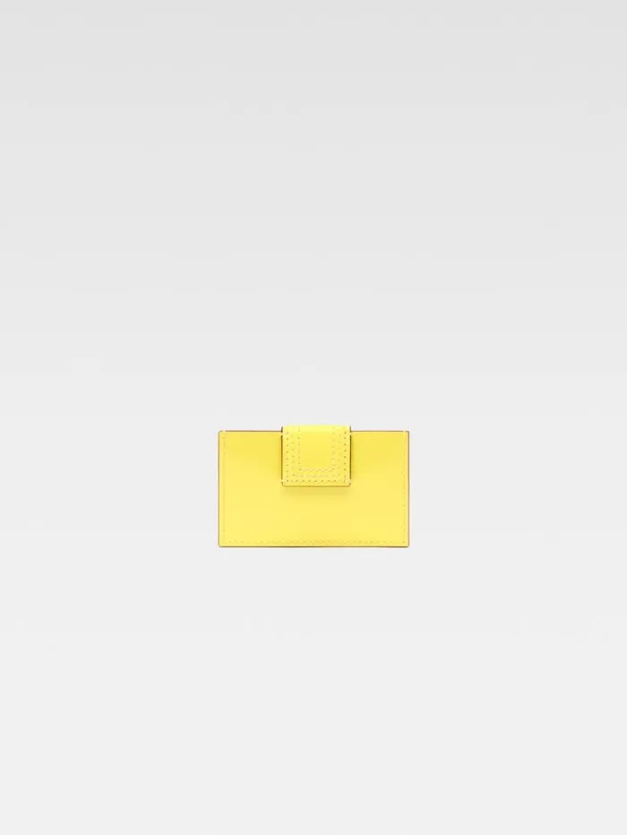JACQUEMUS The Bambino Cardholder Yellow WomenMen Small Leather Goods JACQUEMUS The Bambino Cardholder Yellow WomenMen Small Leather Goods