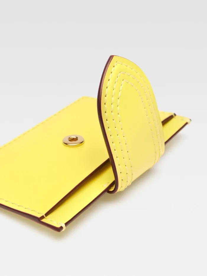 JACQUEMUS The Bambino Cardholder Yellow WomenMen Small Leather Goods JACQUEMUS The Bambino Cardholder Yellow WomenMen Small Leather Goods
