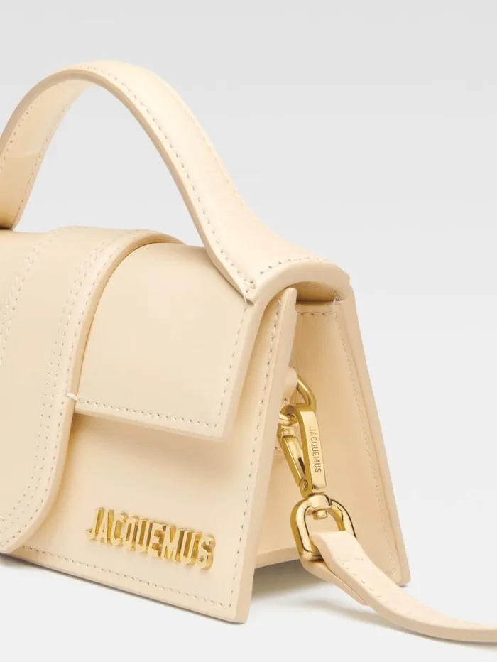 JACQUEMUS The Bambino Ivory Women Crossbody and Handbags JACQUEMUS The Bambino Ivory Women Crossbody and Handbags