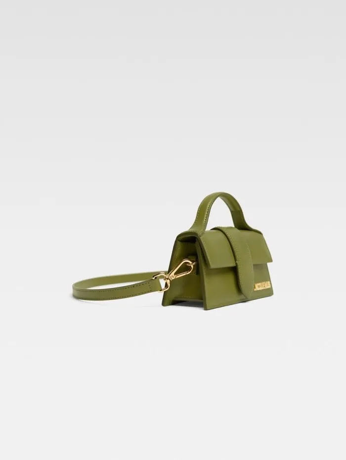 JACQUEMUS The Bambino Khaki Women Crossbody and Handbags JACQUEMUS The Bambino Khaki Women Crossbody and Handbags