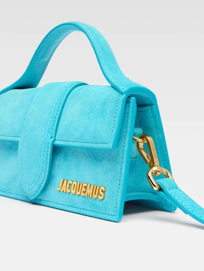 JACQUEMUS The Bambino Light Turquoise Women Crossbody and Handbags JACQUEMUS The Bambino Light Turquoise Women Crossbody and Handbags
