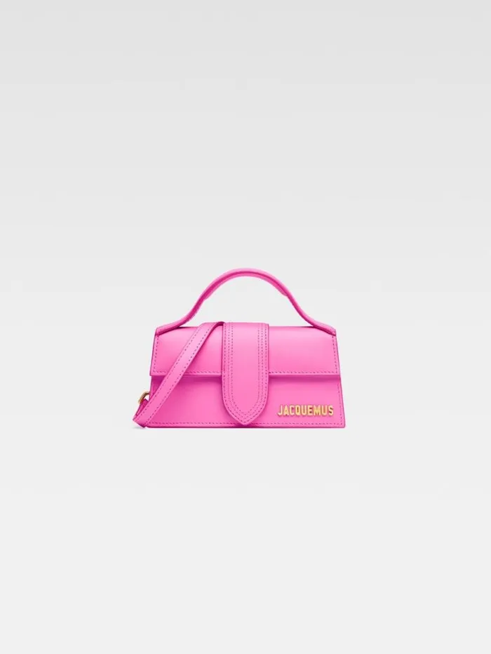 JACQUEMUS The Bambino Neon Pink Women Crossbody and Handbags