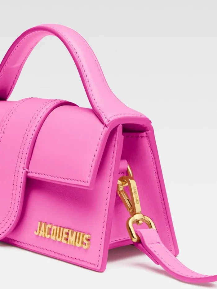 JACQUEMUS The Bambino Neon Pink Women Crossbody and Handbags JACQUEMUS The Bambino Neon Pink Women Crossbody and Handbags