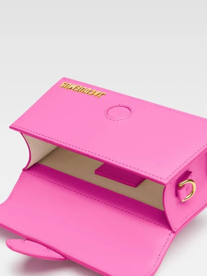 JACQUEMUS The Bambino Neon Pink Women Crossbody and Handbags JACQUEMUS The Bambino Neon Pink Women Crossbody and Handbags