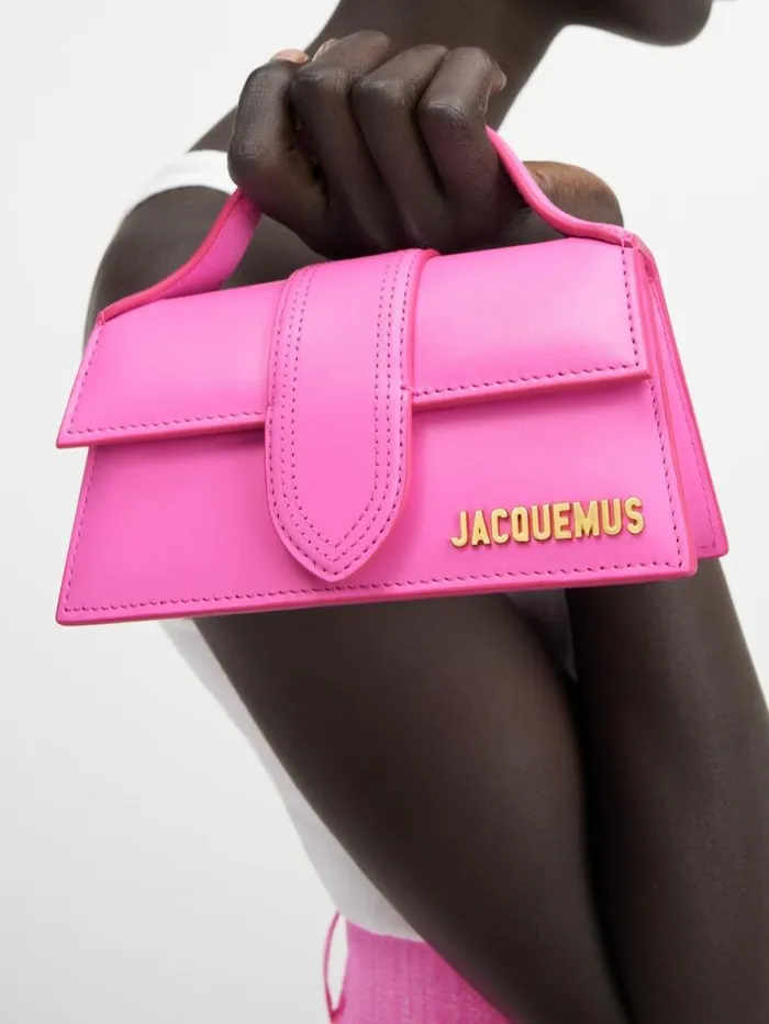 JACQUEMUS The Bambino Neon Pink Women Crossbody and Handbags JACQUEMUS The Bambino Neon Pink Women Crossbody and Handbags