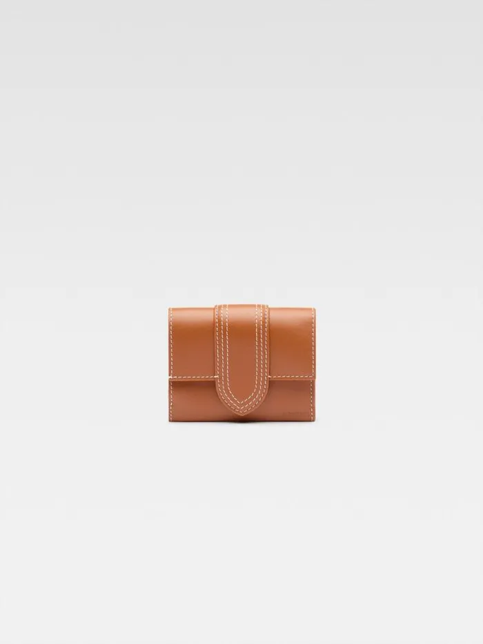 JACQUEMUS The Bambino Wallet Light Brown WomenMen Small Leather Goods