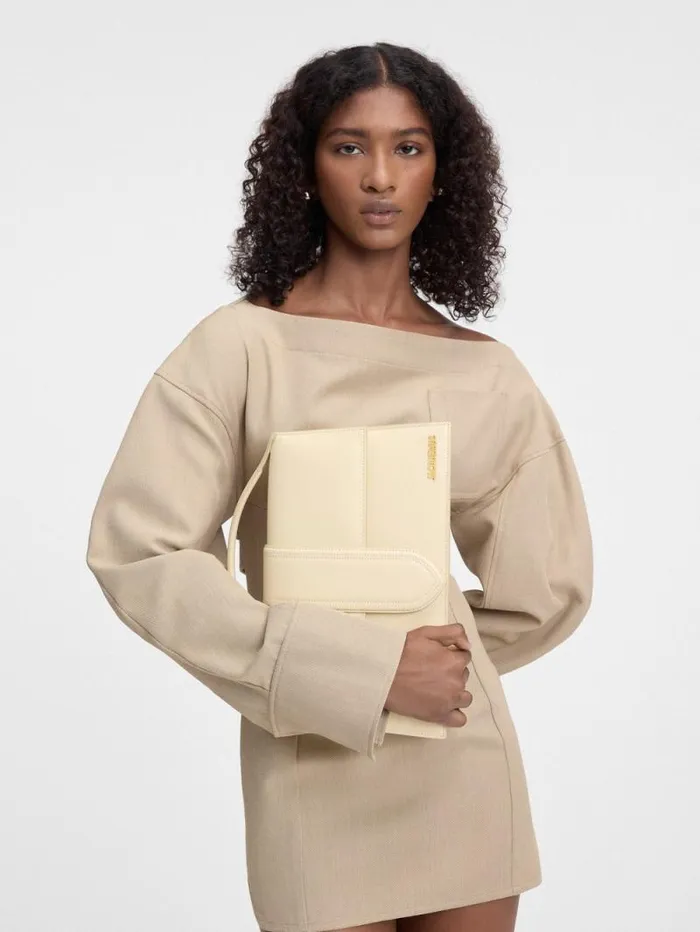 JACQUEMUS The Bambinou Ivory Women Crossbody and Handbags JACQUEMUS The Bambinou Ivory Women Crossbody and Handbags