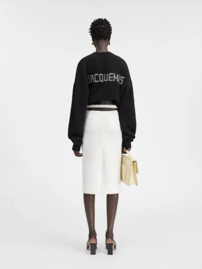 JACQUEMUS The Bari Midi Skirt White Women Dresses and Skirts JACQUEMUS The Bari Midi Skirt White Women Dresses and Skirts