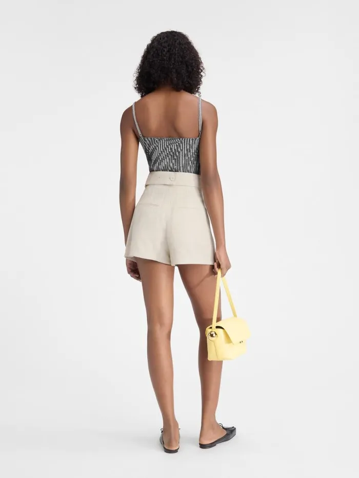 JACQUEMUS The Bari Shorts Light Beige Women Trousers and Shorts