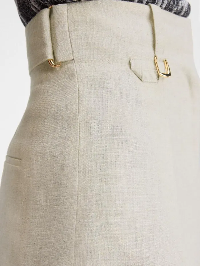 JACQUEMUS The Bari Shorts Light Beige Women Trousers and Shorts