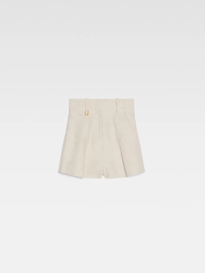 JACQUEMUS The Bari Shorts Light Beige Women Trousers and Shorts