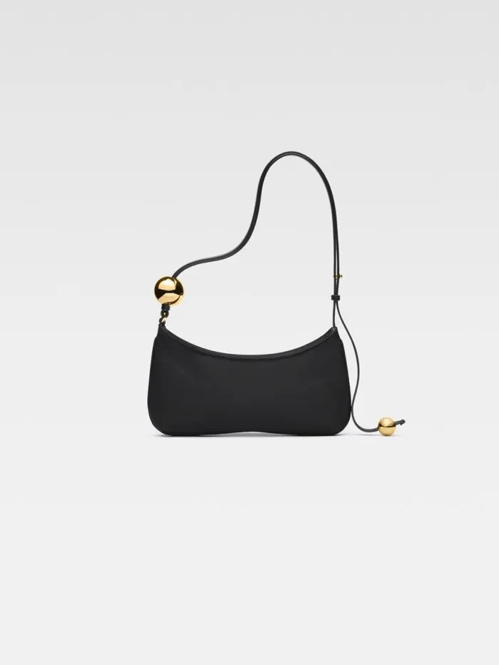 JACQUEMUS The Bisou Perle Black Women Shoulder Bags JACQUEMUS The Bisou Perle Black Women Shoulder Bags