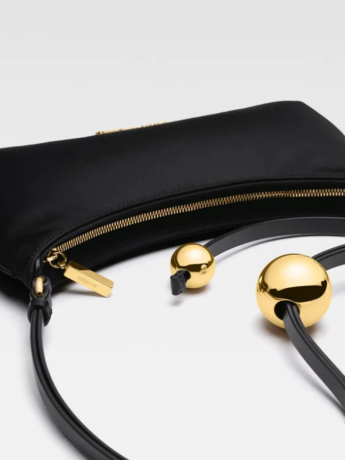 JACQUEMUS The Bisou Perle Black Women Shoulder Bags JACQUEMUS The Bisou Perle Black Women Shoulder Bags