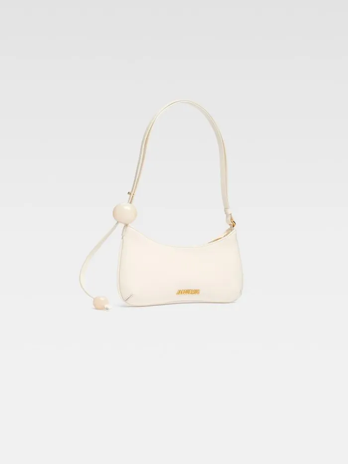 JACQUEMUS The Bisou Perle Ivory Women Shoulder Bags JACQUEMUS The Bisou Perle Ivory Women Shoulder Bags