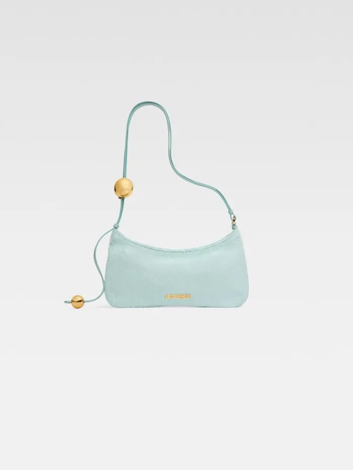 JACQUEMUS The Bisou Perle Light Blue Women Shoulder Bags