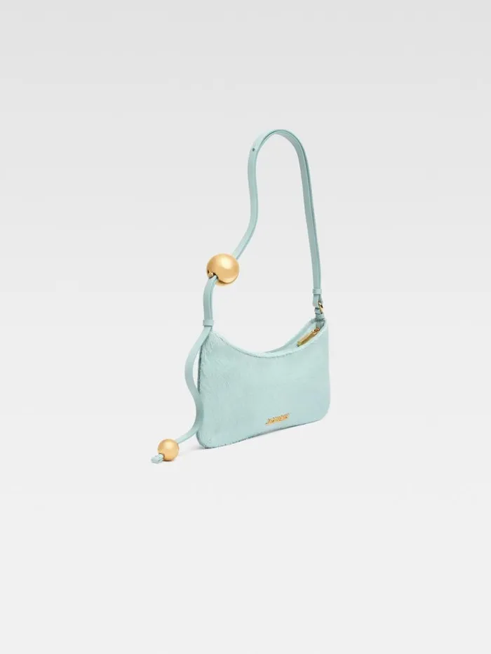 JACQUEMUS The Bisou Perle Light Blue Women Shoulder Bags JACQUEMUS The Bisou Perle Light Blue Women Shoulder Bags