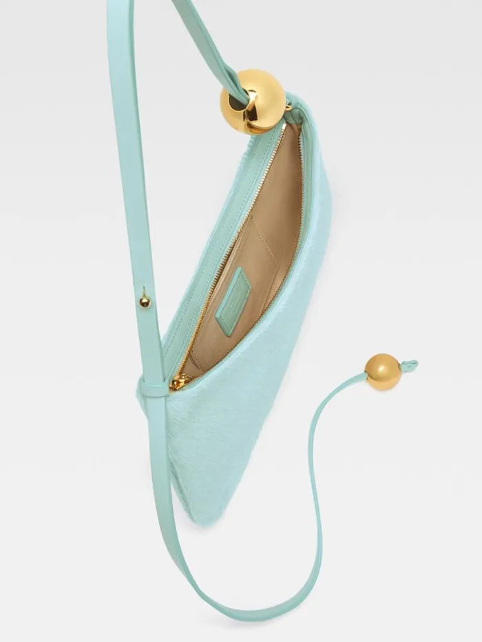 JACQUEMUS The Bisou Perle Light Blue Women Shoulder Bags JACQUEMUS The Bisou Perle Light Blue Women Shoulder Bags