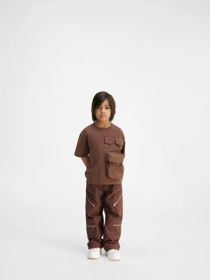 JACQUEMUS The Bolso Kids039 Tshirt Dark Brown WomenMen Tops