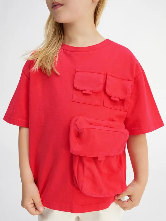 JACQUEMUS The Bolso Kids039 Tshirt Red WomenMen Tops JACQUEMUS The Bolso Kids039 Tshirt Red WomenMen Tops