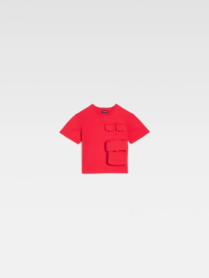 JACQUEMUS The Bolso Kids039 Tshirt Red WomenMen Tops JACQUEMUS The Bolso Kids039 Tshirt Red WomenMen Tops