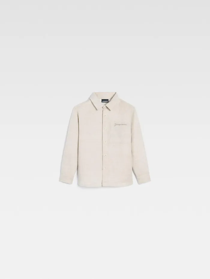 JACQUEMUS The Boulanger Kids039 Shirt Light Beige WomenMen Tops JACQUEMUS The Boulanger Kids039 Shirt Light Beige WomenMen Tops