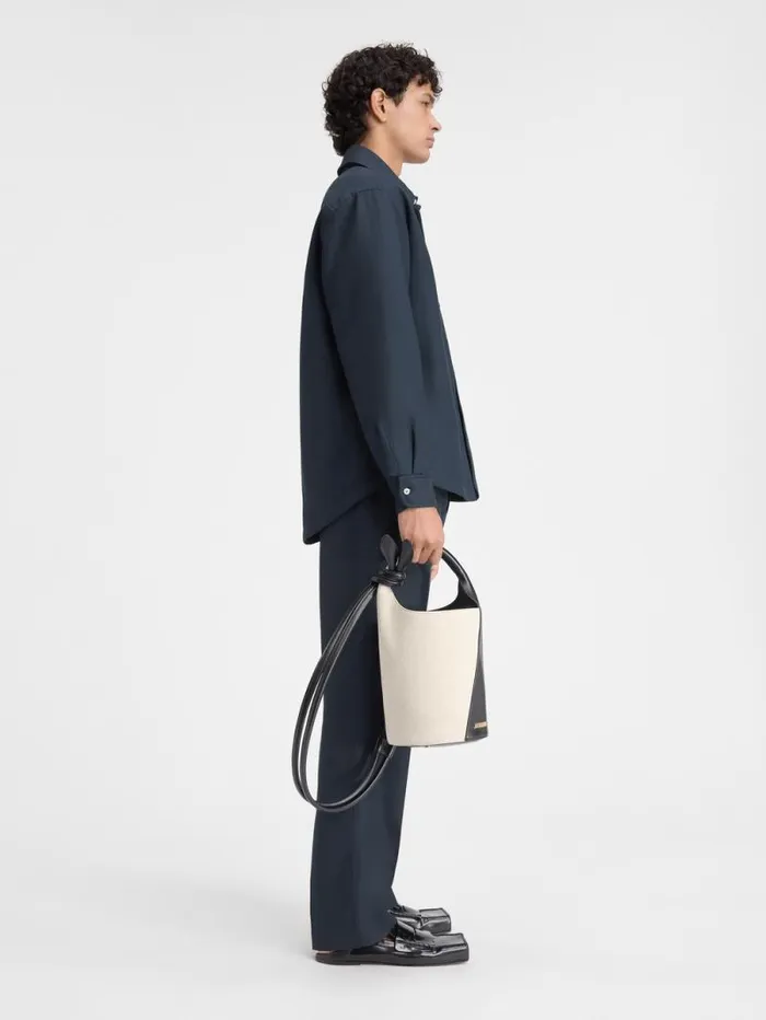 JACQUEMUS The Boulanger Shirt Dark Navy Men Shirts JACQUEMUS The Boulanger Shirt Dark Navy Men Shirts
