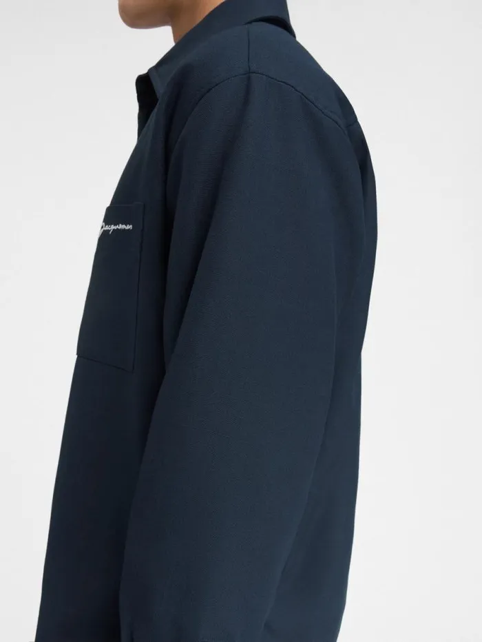 JACQUEMUS The Boulanger Shirt Dark Navy Men Shirts JACQUEMUS The Boulanger Shirt Dark Navy Men Shirts