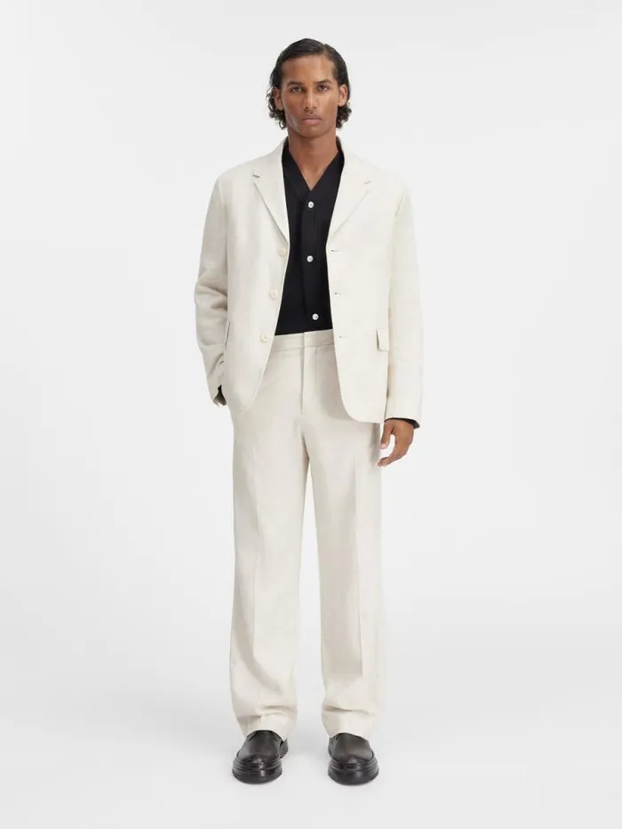 JACQUEMUS The Cabri Jacket Light Beige Men Coats and Jackets