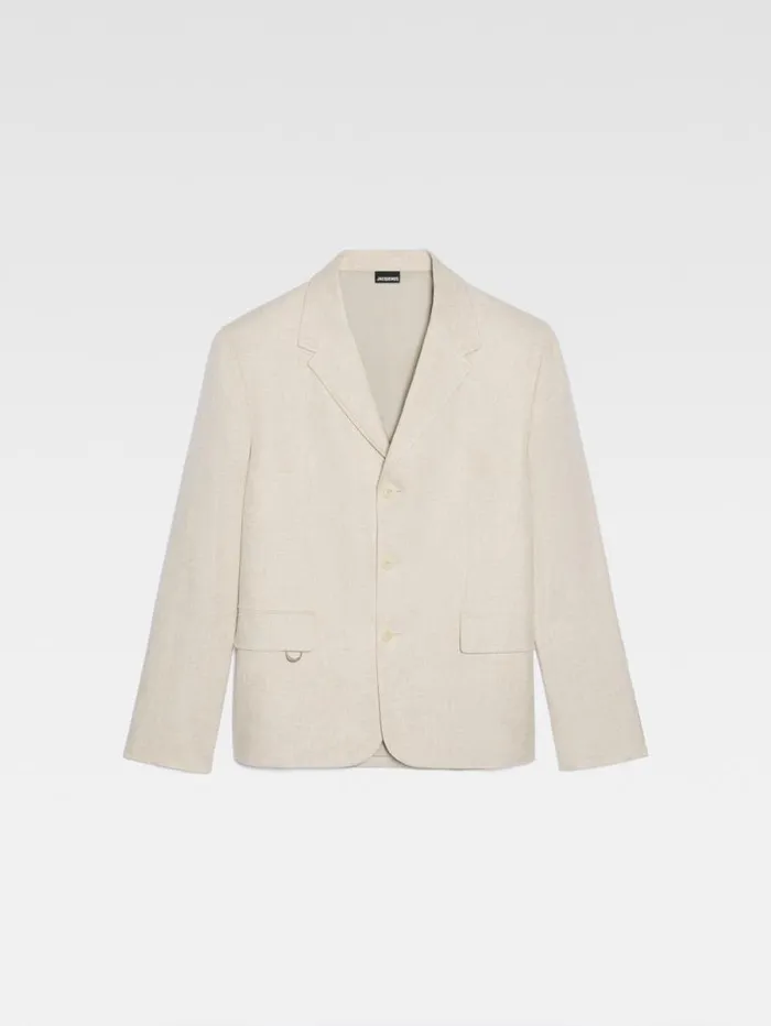JACQUEMUS The Cabri Jacket Light Beige Men Coats and Jackets JACQUEMUS The Cabri Jacket Light Beige Men Coats and Jackets