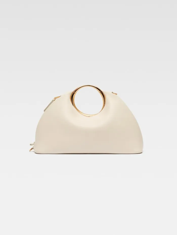 JACQUEMUS The Calino Light Ivory Women Crossbody and Handbags JACQUEMUS The Calino Light Ivory Women Crossbody and Handbags