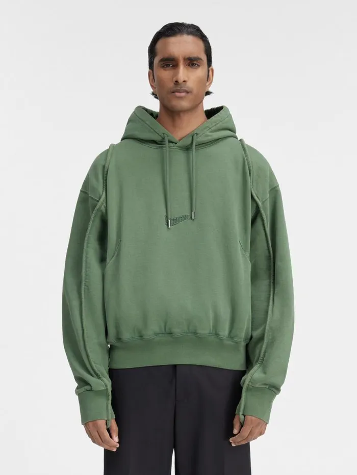 JACQUEMUS The Camargue Sweatshirt Dark Green Men Sweatshirts and Joggings