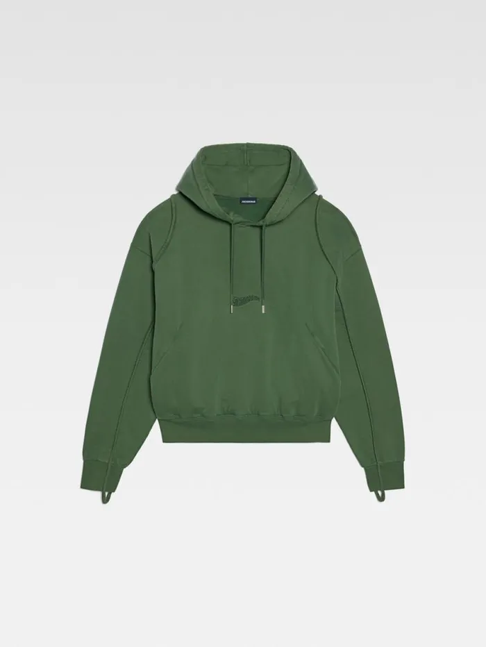 JACQUEMUS The Camargue Sweatshirt Dark Green Men Sweatshirts and Joggings JACQUEMUS The Camargue Sweatshirt Dark Green Men Sweatshirts and Joggings
