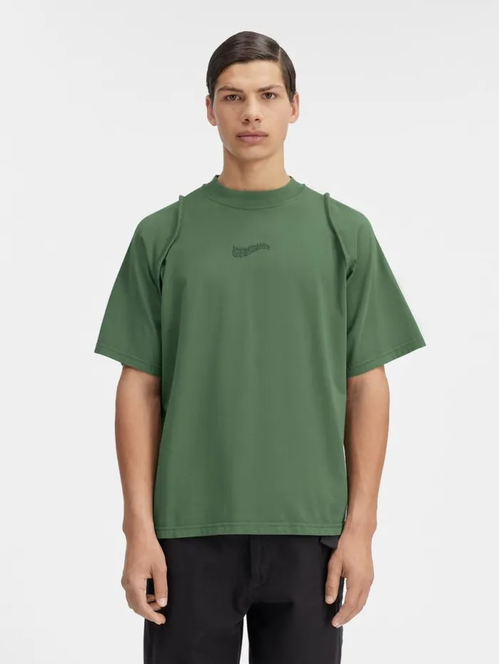 JACQUEMUS The Camargue Tshirt Dark Green Men Tshirts